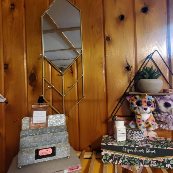 Trendy decore gold mirror - Picture 2 of 2